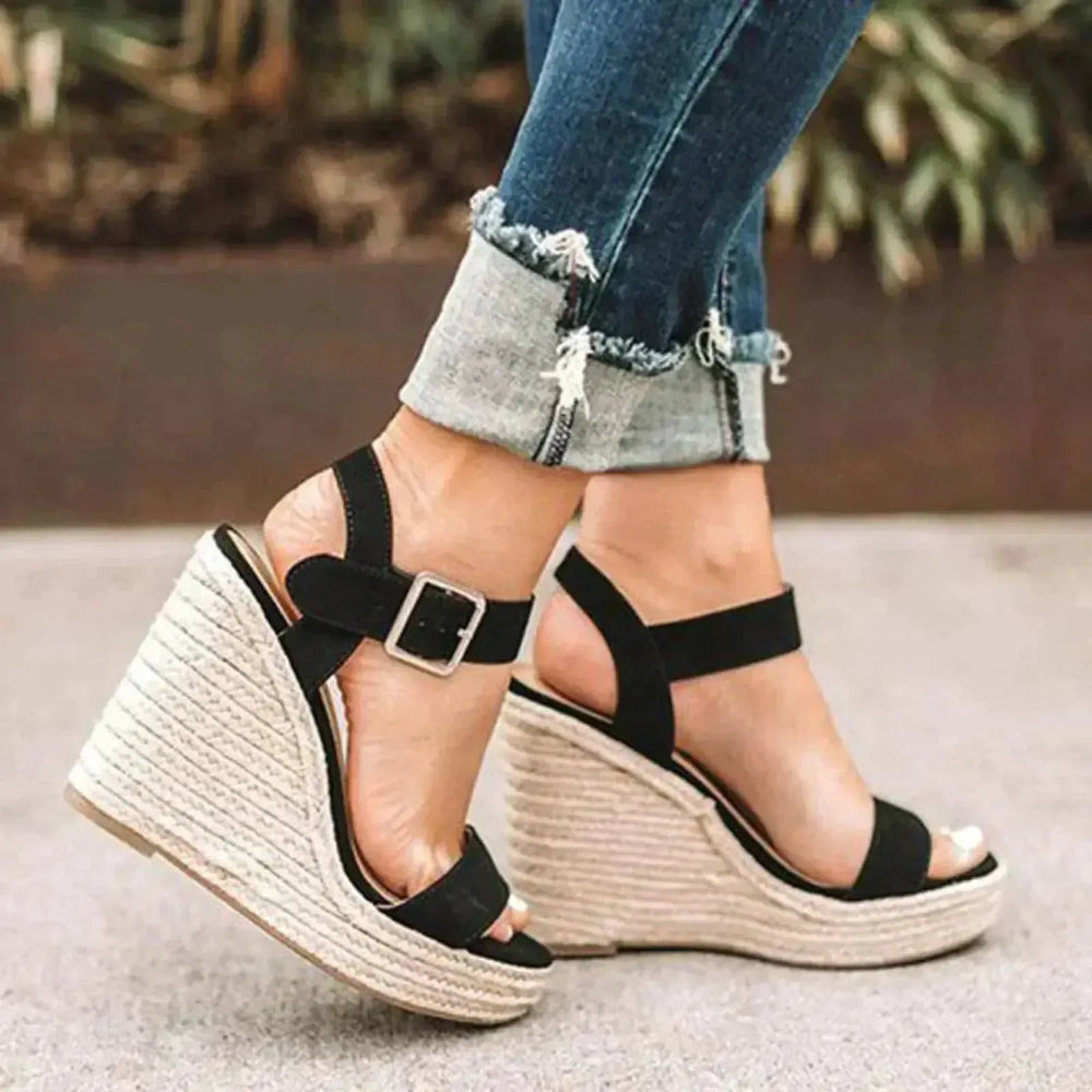 Alice | Women’s Ankle Strap Espadrilles Wedge Sandals For Summer