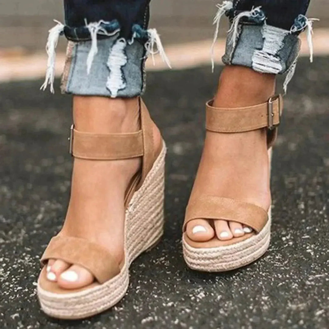Alice | Women’s Ankle Strap Espadrilles Wedge Sandals For Summer