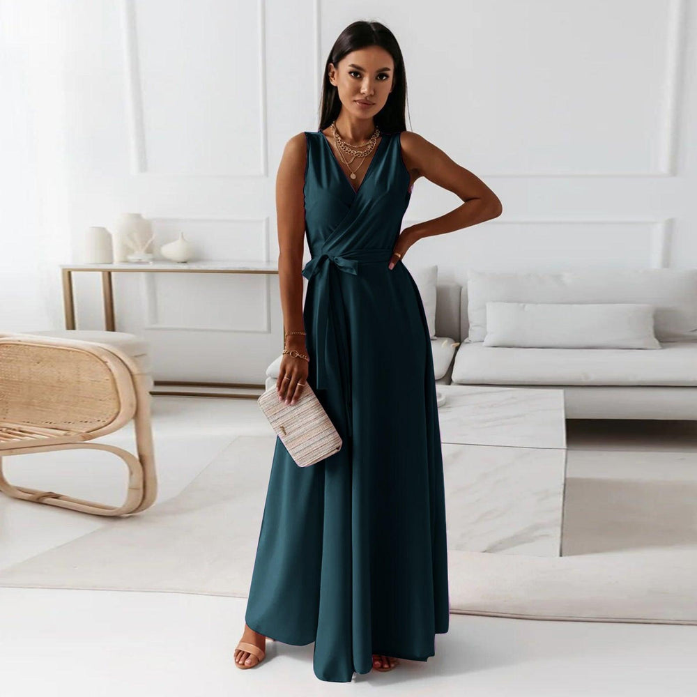 Anna | Women Wedding Guest Elegant Wrap Maxi Dress