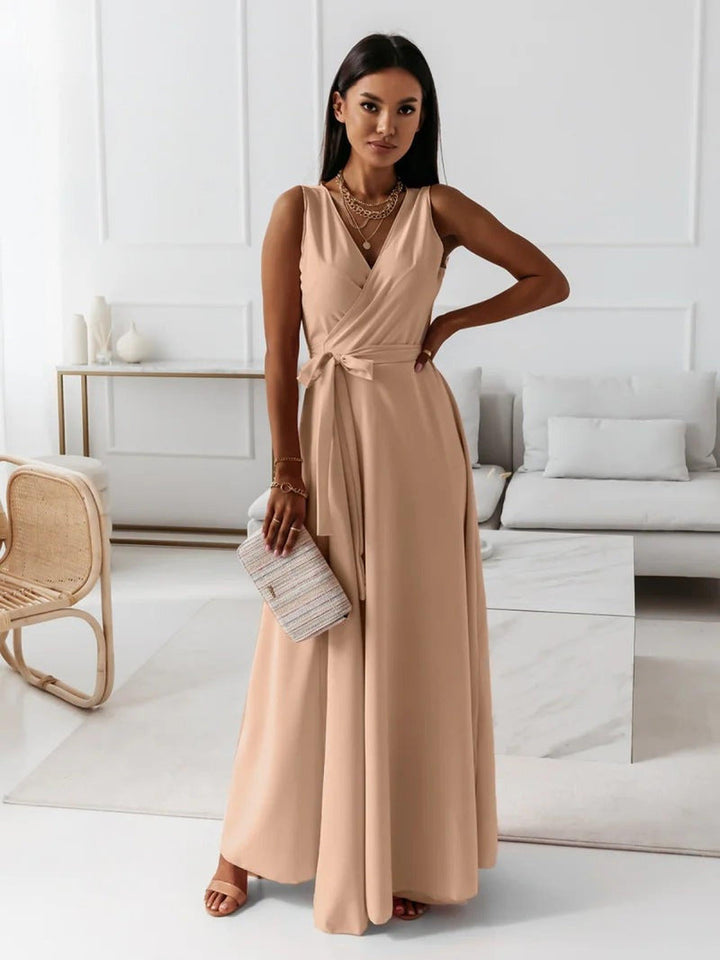 Anna | Women Wedding Guest Elegant Wrap Maxi Dress
