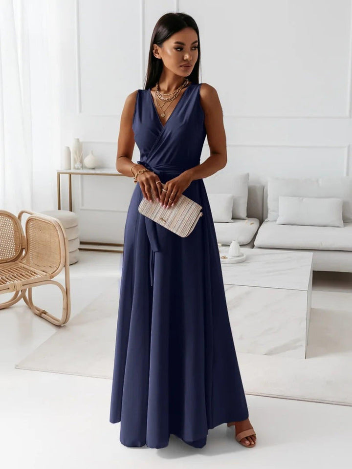 Anna | Women Wedding Guest Elegant Wrap Maxi Dress