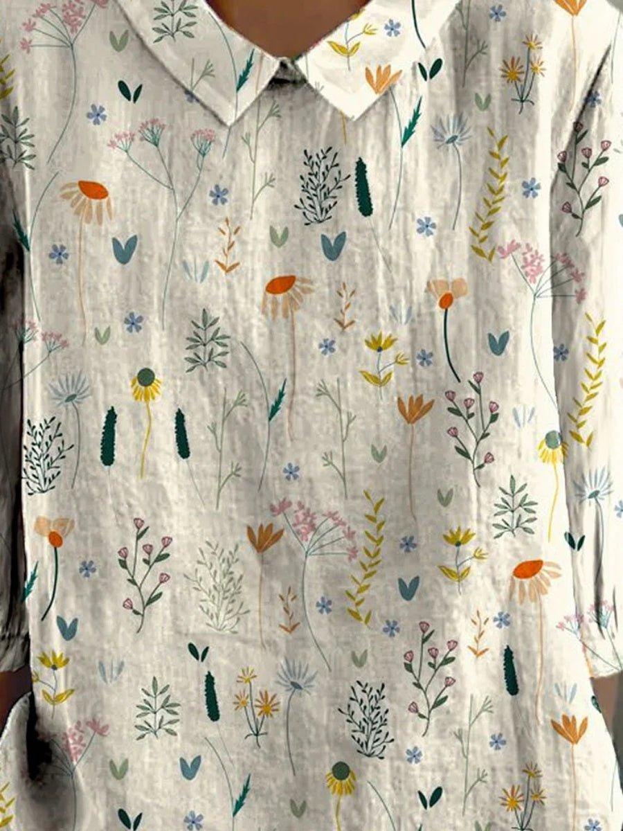 Camila | Women's Floral Polo Shirt Short Sleeve Collared
