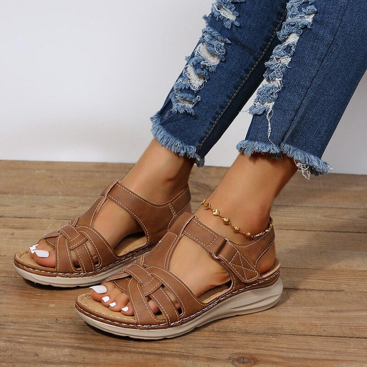 Caroline | Women's Braided Strap Orthopedic Comfort Sandals