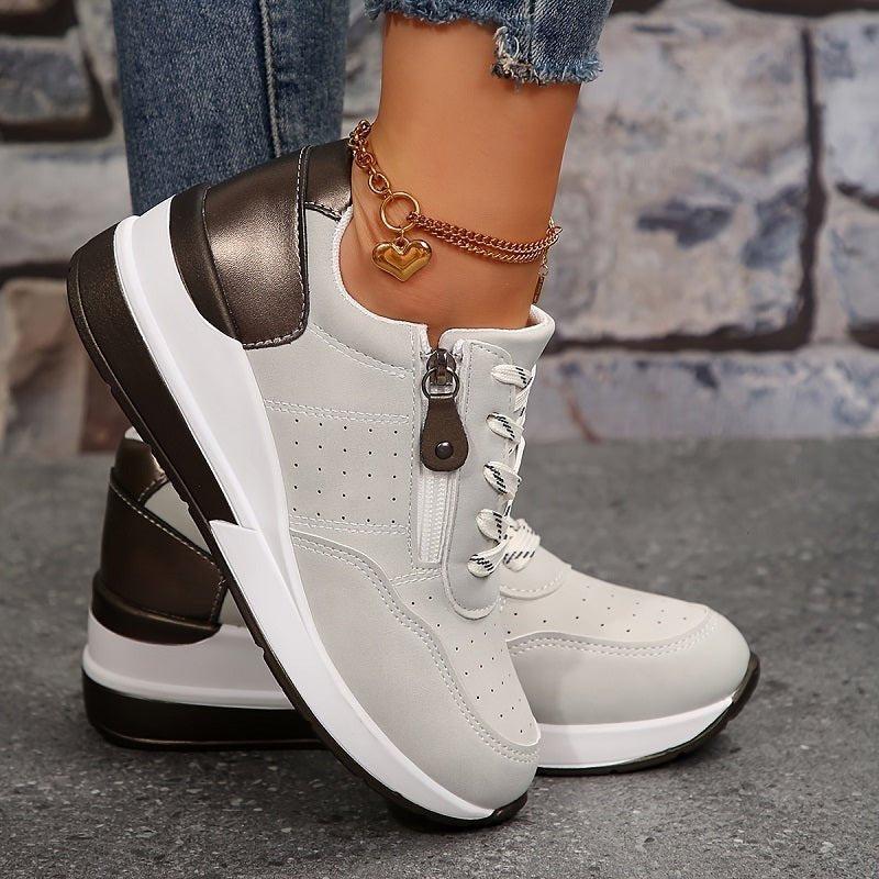 Charlotte | Women's Orthopedic Sneakers Low Cut Comfort Lace Up