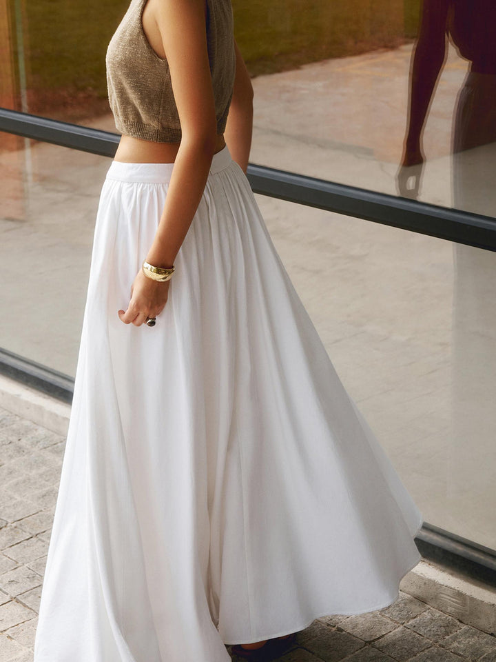 Eleanor | Women’s High Waist A Line Maxi Skirt
