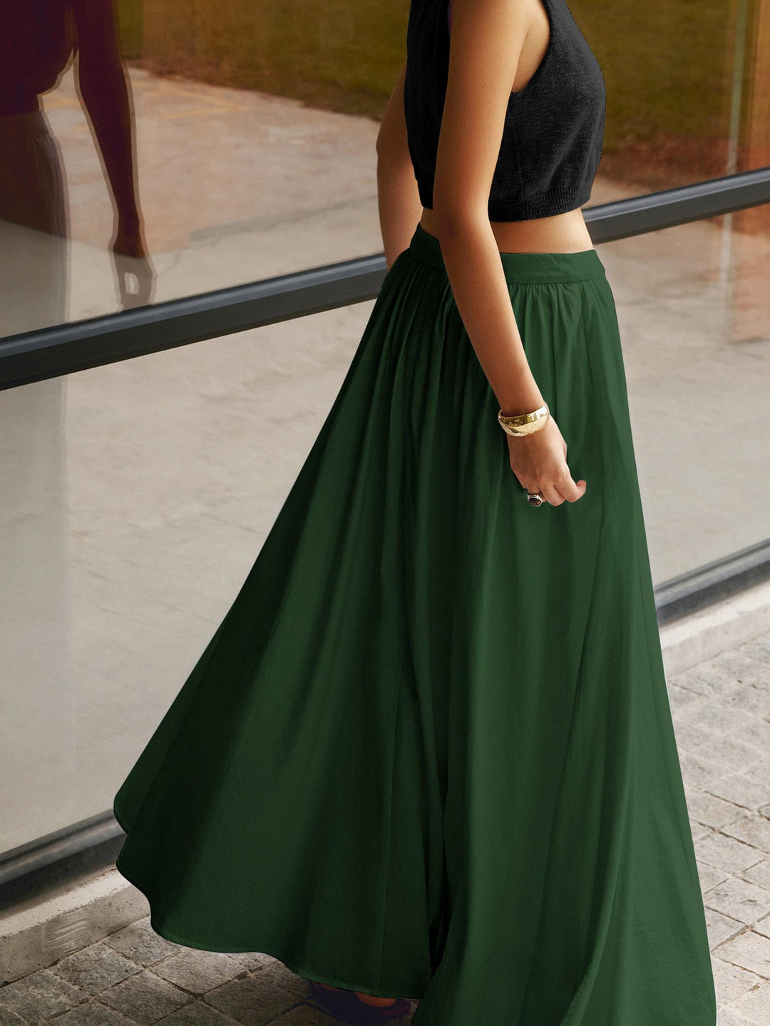 Eleanor | Women’s High Waist A Line Maxi Skirt