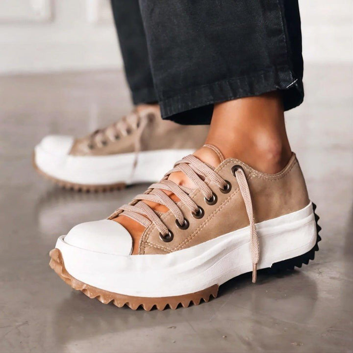Grace | Women's Orthopedic Platform Sneakers Lace-Up Low Cut