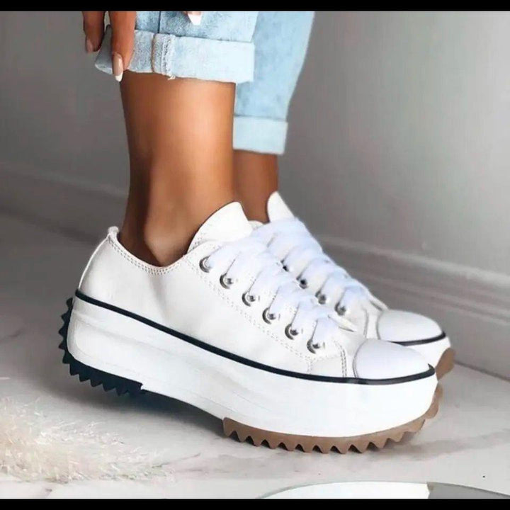Grace | Women's Orthopedic Platform Sneakers Lace-Up Low Cut