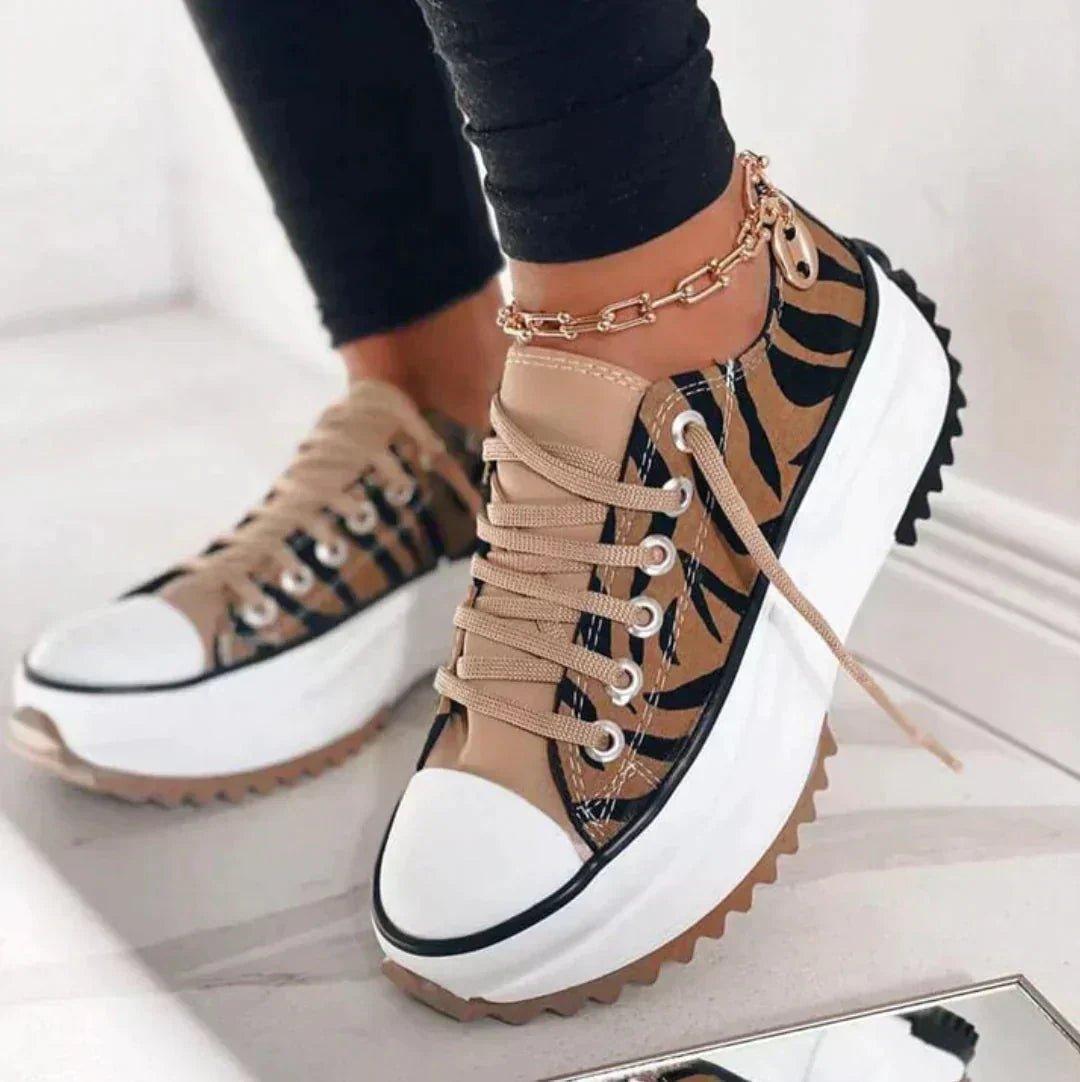 Grace | Women's Orthopedic Platform Sneakers Lace-Up Low Cut