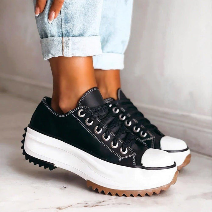 Grace | Women's Orthopedic Platform Sneakers Lace-Up Low Cut
