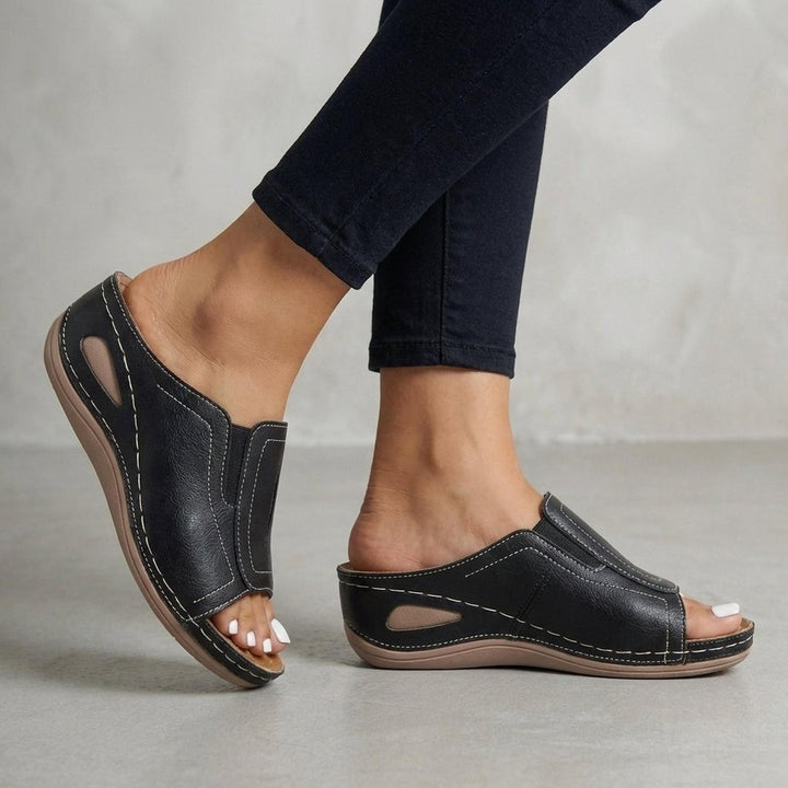 Harper | Orthopedic Wedge Sandals Open-Toe Slip-On Comfort