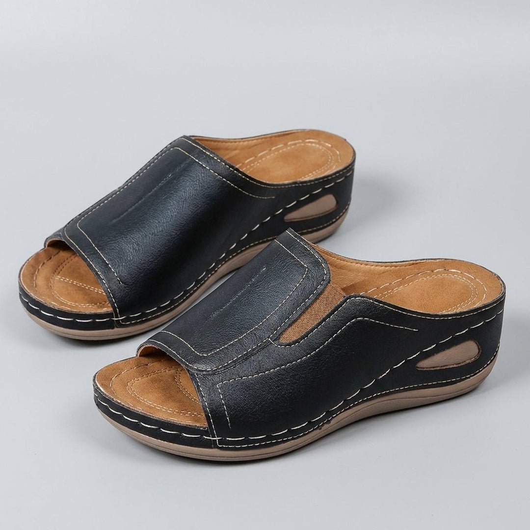 Harper | Orthopedic Wedge Sandals Open-Toe Slip-On Comfort