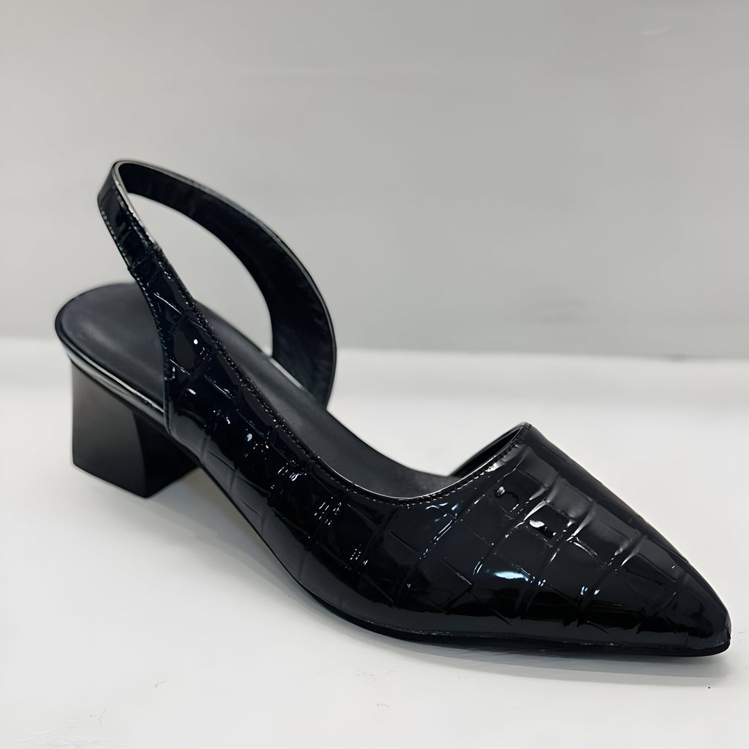 Isabella | Women's Pointed Toe Slingback Flats Low Heel Slip-On