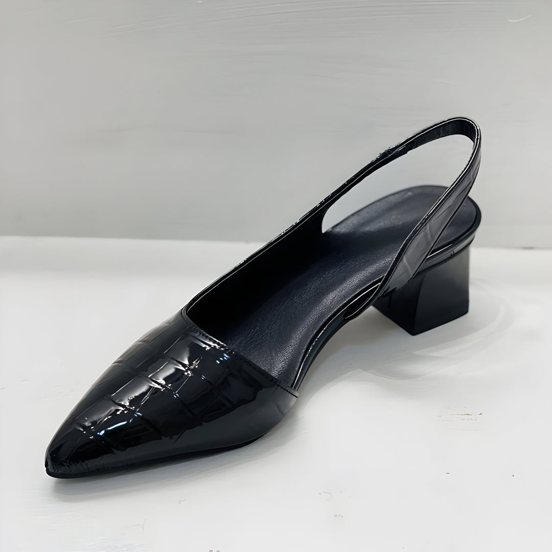 Isabella | Women's Pointed Toe Slingback Flats Low Heel Slip-On