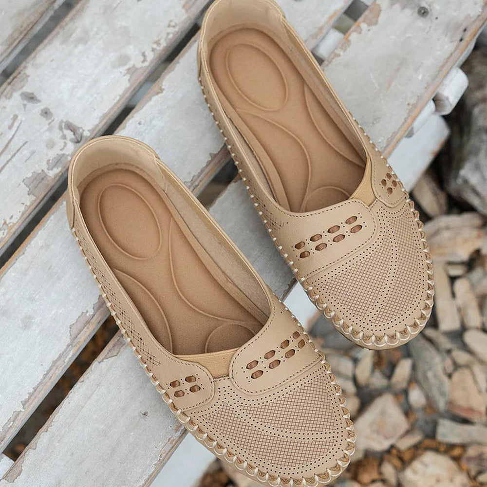 Lauren | Women Orthopedic Perforated Slip On Loafers