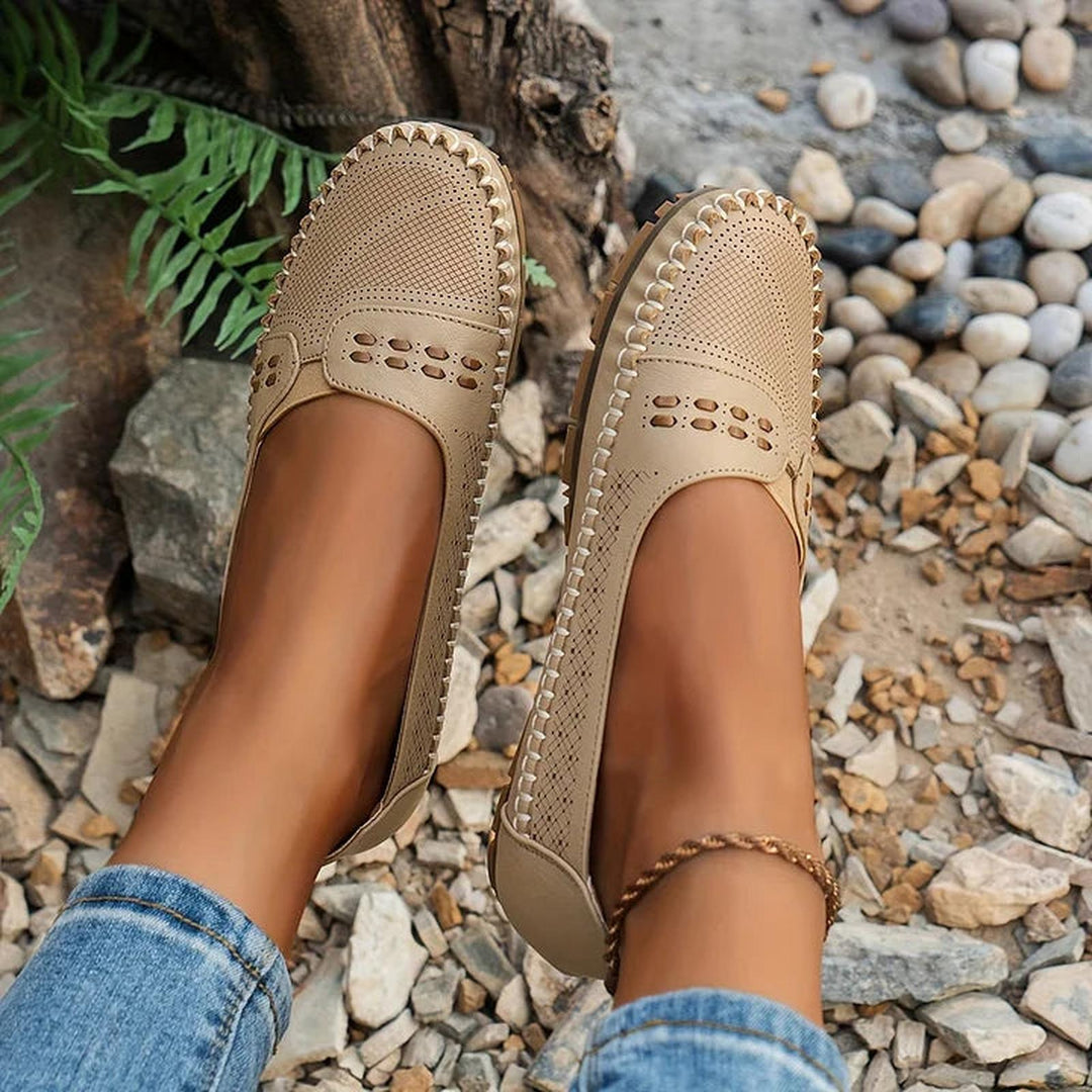 Lauren | Women Orthopedic Perforated Slip On Loafers