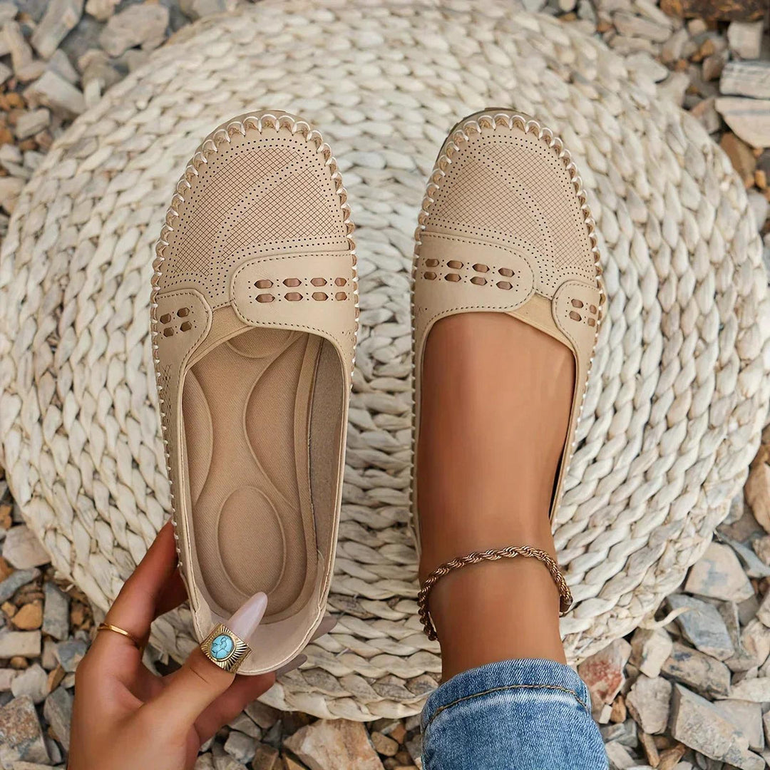 Lauren | Women Orthopedic Perforated Slip On Loafers