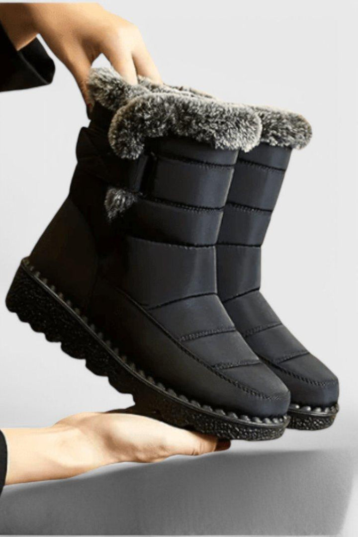 Madison | Waterproof Boots Mid-Calf Winter Fur Lined Slip Resistant