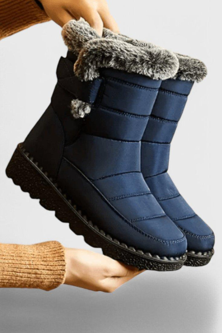 Madison | Waterproof Boots Mid-Calf Winter Fur Lined Slip Resistant