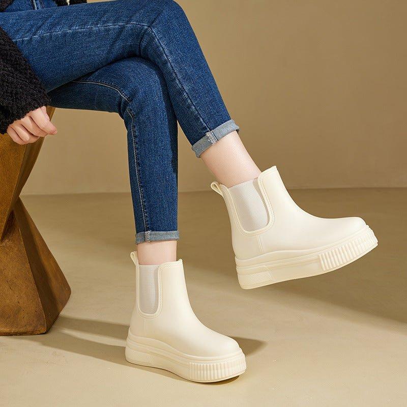 Olivia | Women's Waterproof Boots Chelsea Style Platform Rain