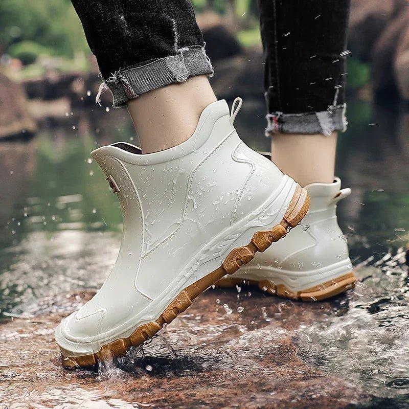 Sophia | Waterproof Boots Ankle Rain Chelsea Slip-On Outdoor