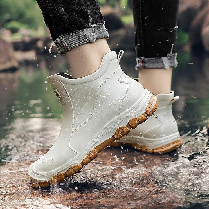 Sophia | Waterproof Boots Ankle Rain Chelsea Slip-On Outdoor
