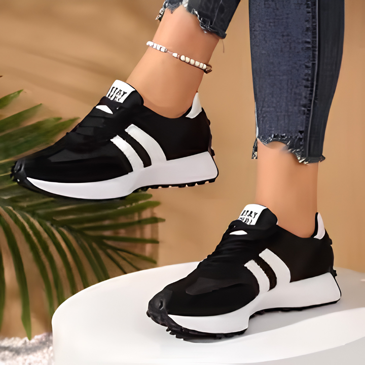 Evelyn | Women's Retro Platform Chunky Lace-Up Sneakers