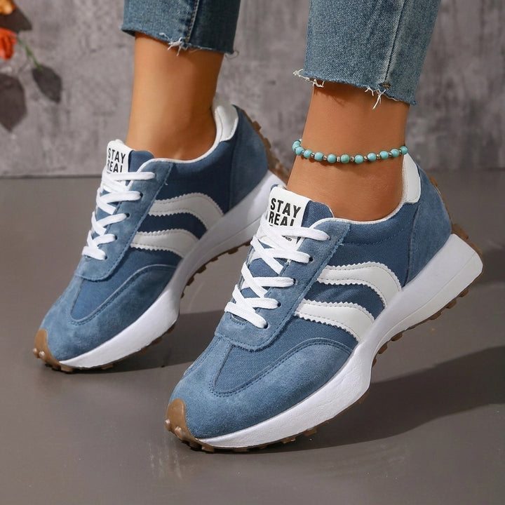 Evelyn | Women's Retro Platform Chunky Lace-Up Sneakers