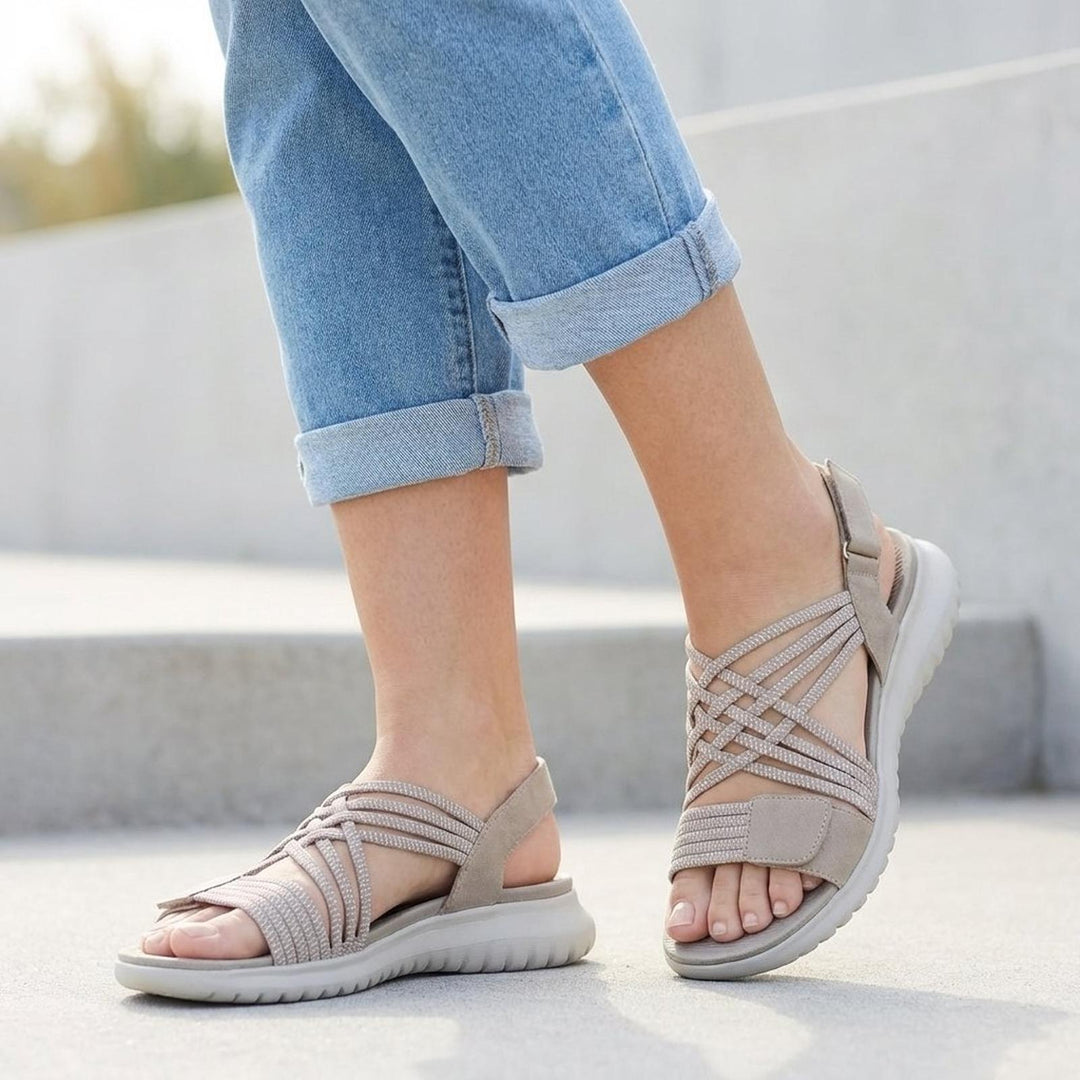 Victoria | Women's Orthopedic Sandals Criss-Cross Adjustable Comfort