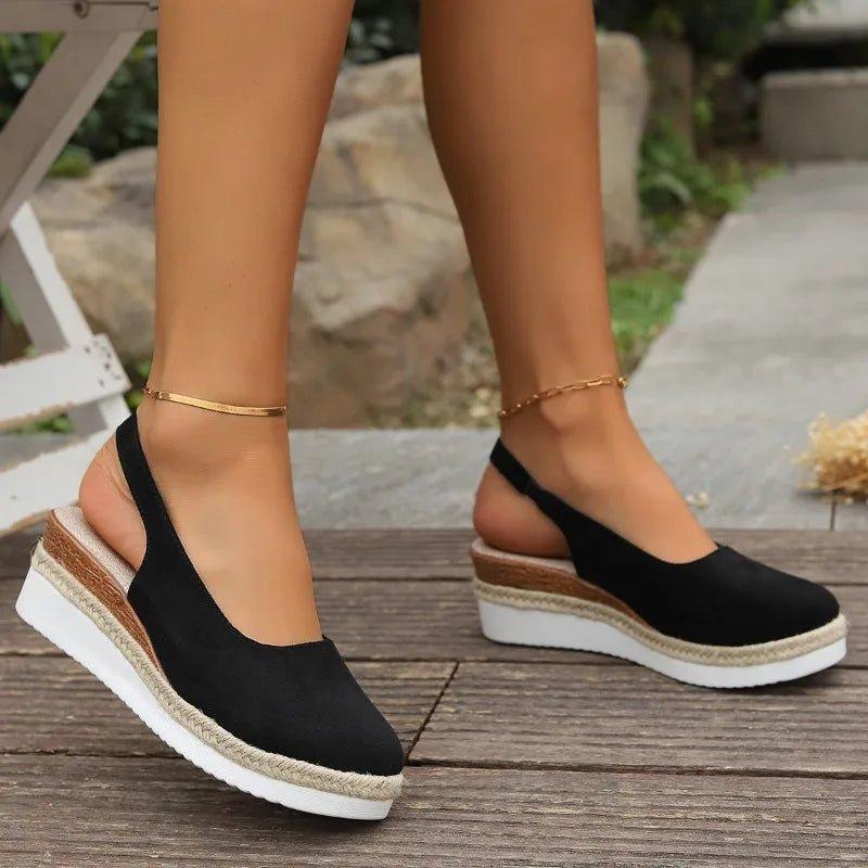 Victoria | Women's Platform Espadrilles Slip-On Comfort Wedge