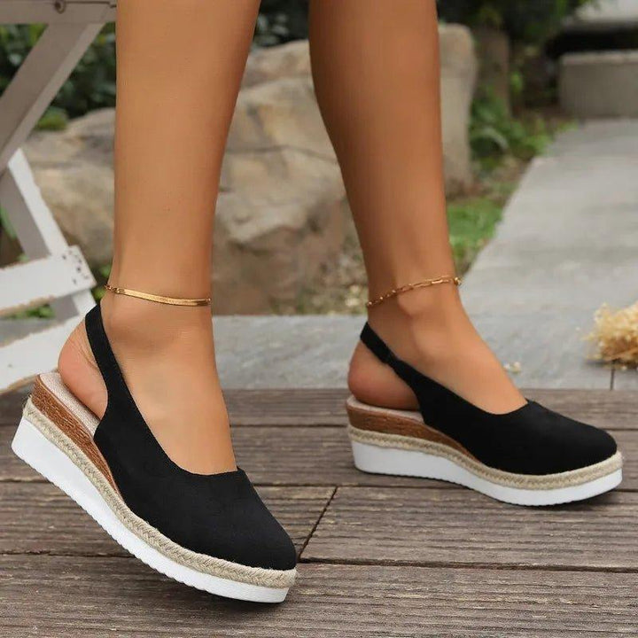 Victoria | Women's Platform Espadrilles Slip-On Comfort Wedge