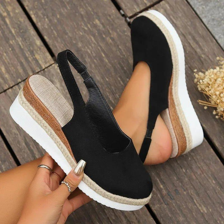 Victoria | Women's Platform Espadrilles Slip-On Comfort Wedge