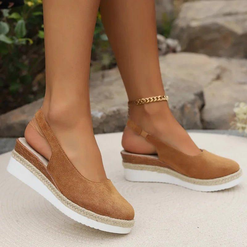 Victoria | Women's Platform Espadrilles Slip-On Comfort Wedge