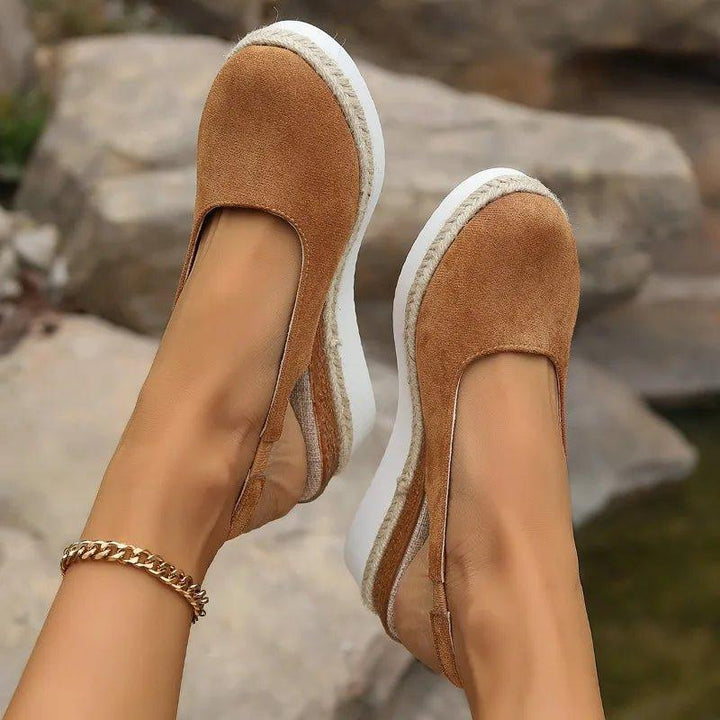 Victoria | Women's Platform Espadrilles Slip-On Comfort Wedge