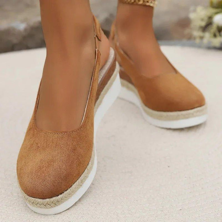 Victoria | Women's Platform Espadrilles Slip-On Comfort Wedge