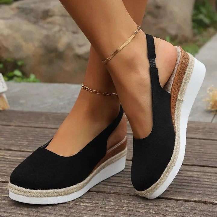 Victoria | Women's Platform Espadrilles Slip-On Comfort Wedge