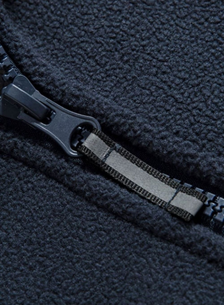 Men's Classic Full-Zip Stand-Collar Outdoor Fleece Jacket