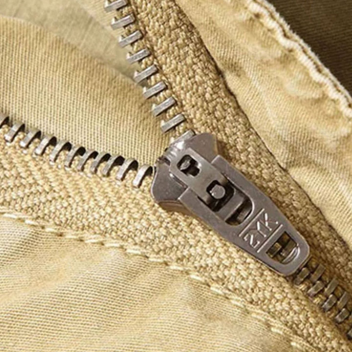 Men's Elastic Waist Cargo Jogger Pants Ribbed-Cuff Tapered Fit