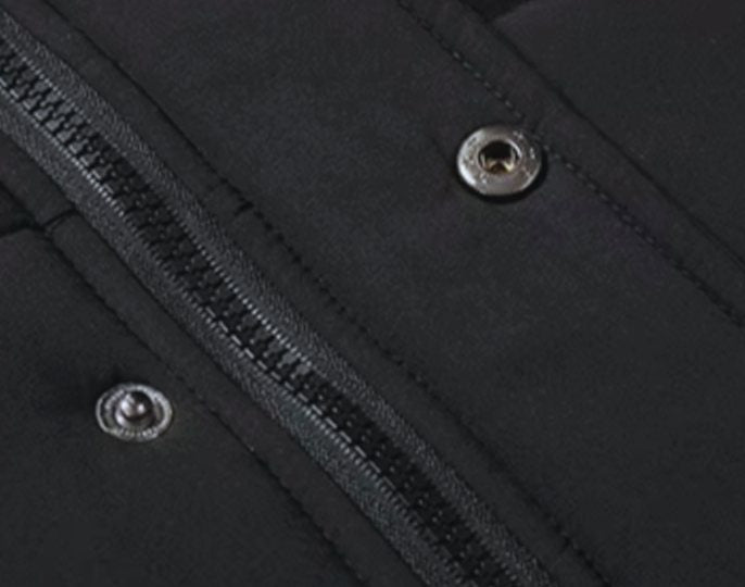 Men's Fur-Lined Hooded Puffer Winter Jackets Heavy-Duty Parka