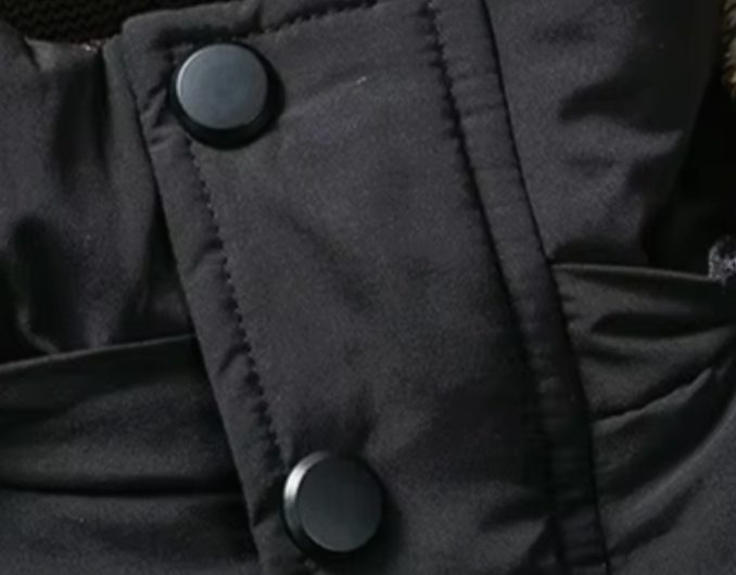 Men's Fur-Lined Hooded Puffer Winter Jackets Heavy-Duty Parka