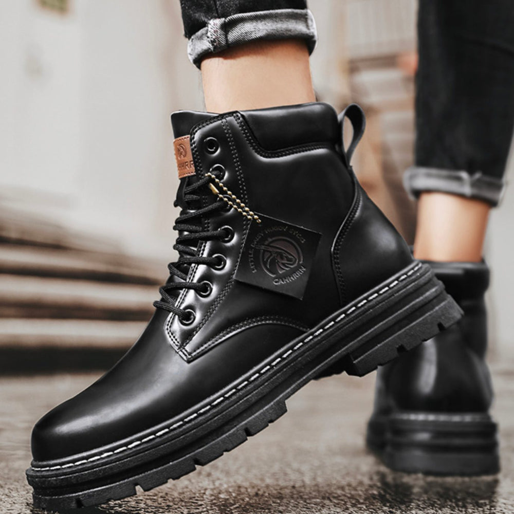 Men's Heavy-Duty Ankle Lace Up Boots Rugged Cushioned