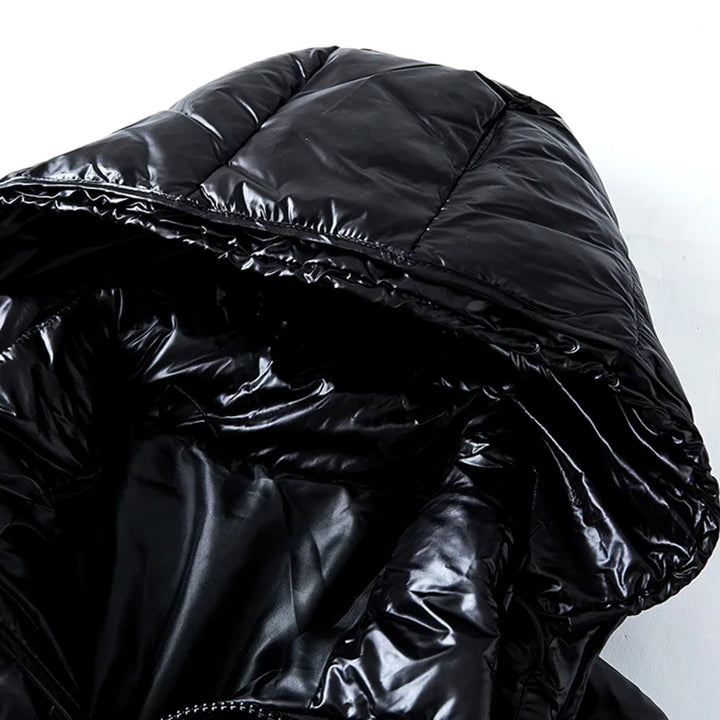 Men's Hooded Insulated Puffer Quilted Jacket Full-Zip Winter Coat