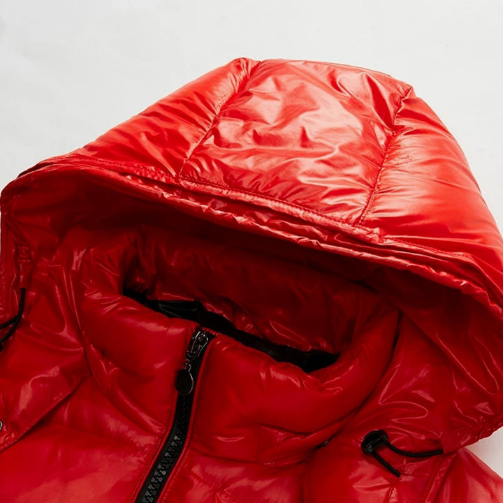 Men's Hooded Insulated Puffer Quilted Jacket Full-Zip Winter Coat