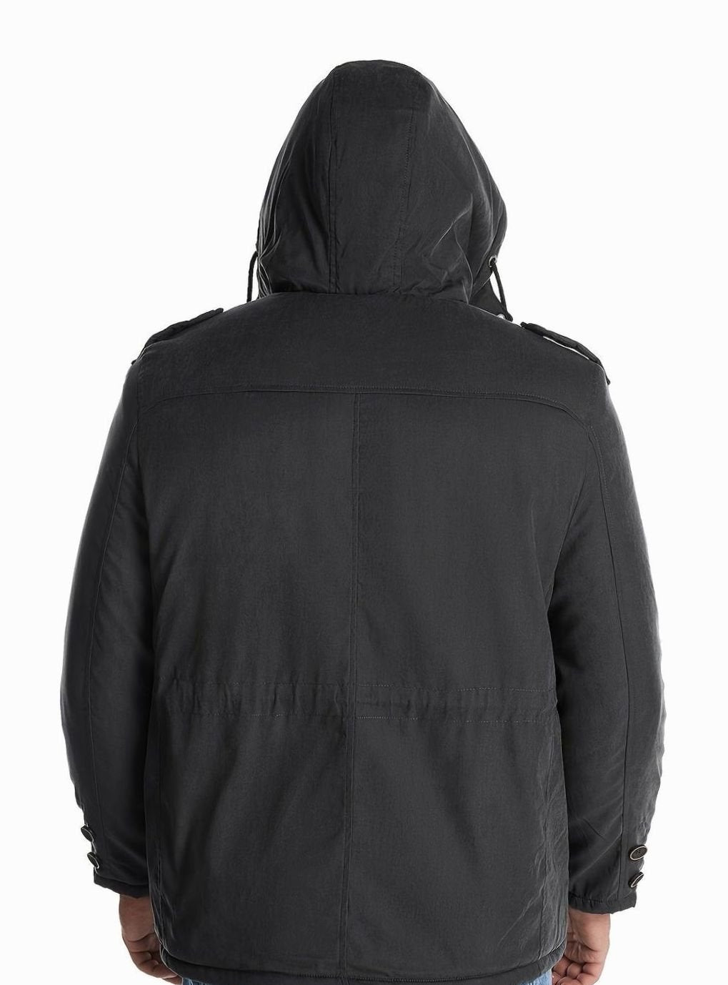 Men's Insulated Hooded Multi-Pocket Utility Jacket