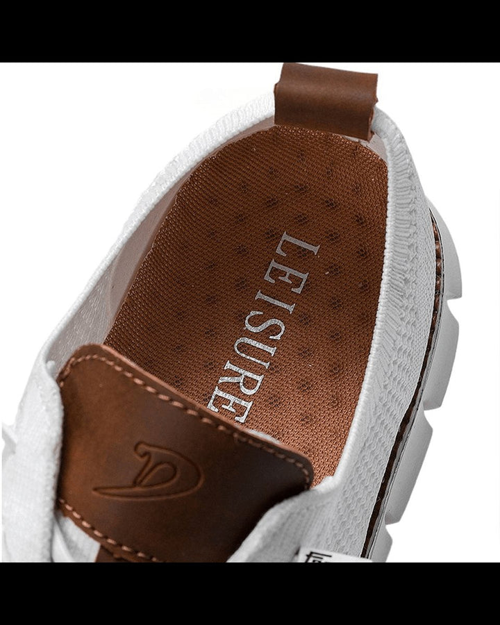 Men's Lightweight Breathable Knit Lace-Up Everyday Sneakers
