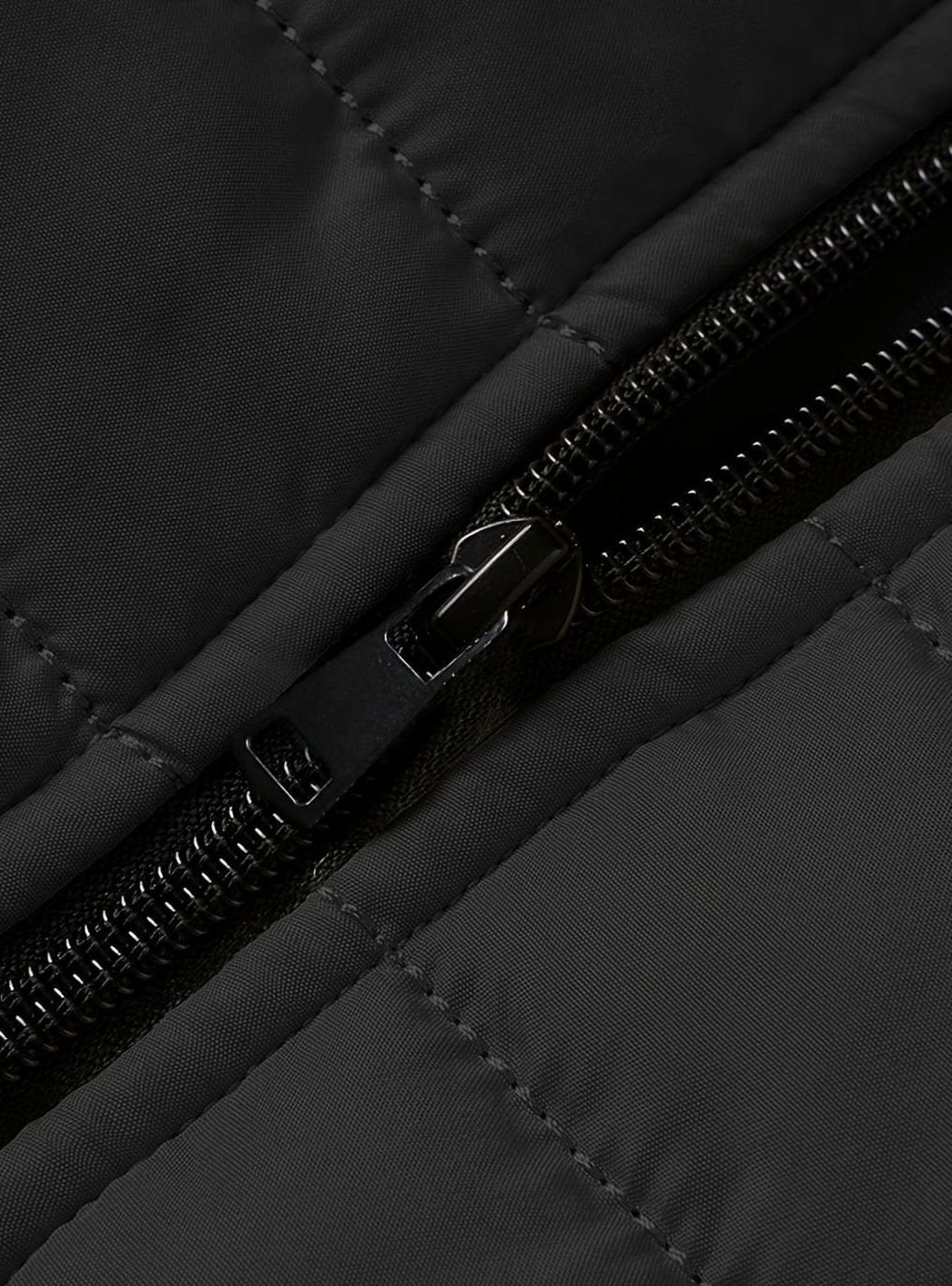 Men's Lightweight Quilted Puffer Jacket Stand Collar Zipper
