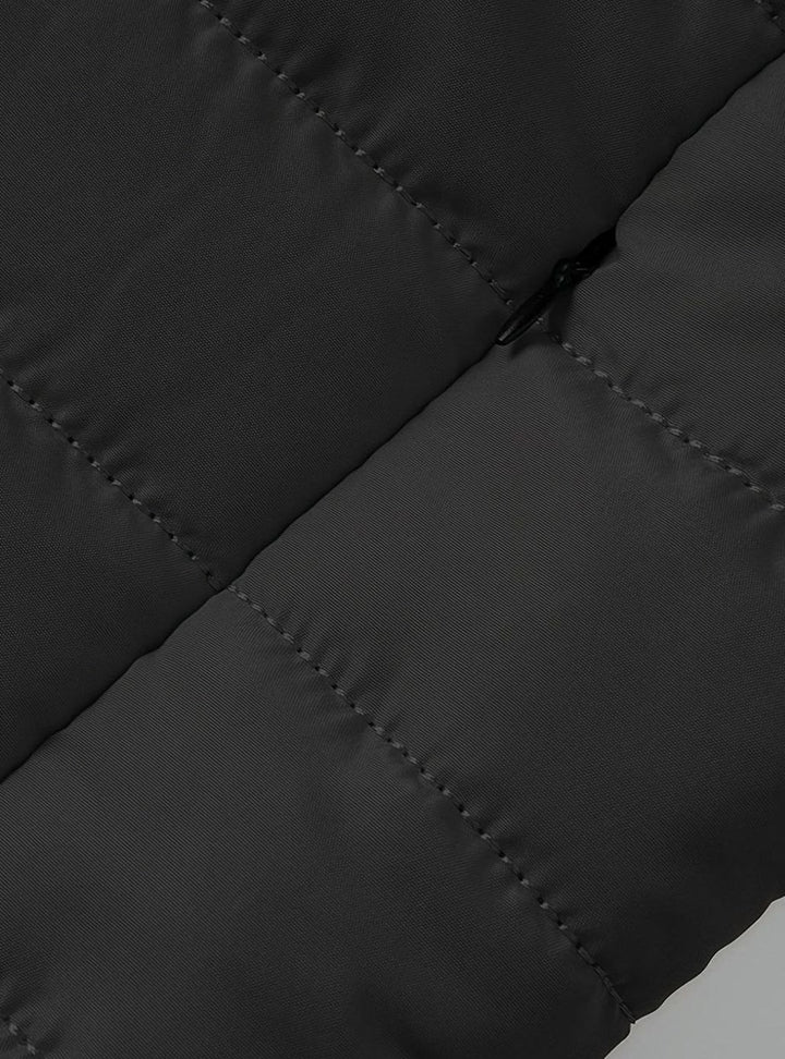 Men's Lightweight Quilted Puffer Jacket Stand Collar Zipper