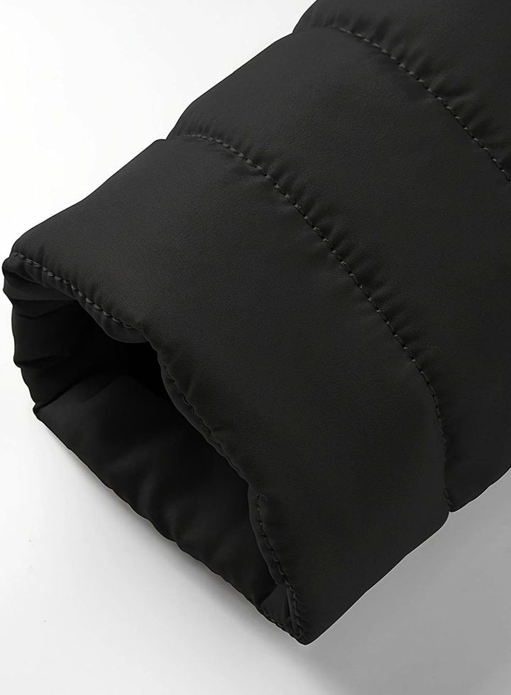 Men's Lightweight Quilted Puffer Jacket Stand Collar Zipper
