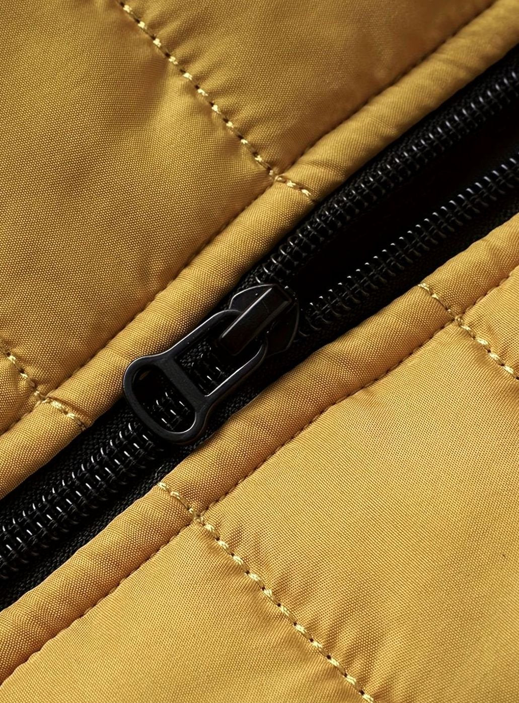 Men's Lightweight Quilted Puffer Jacket Stand Collar Zipper