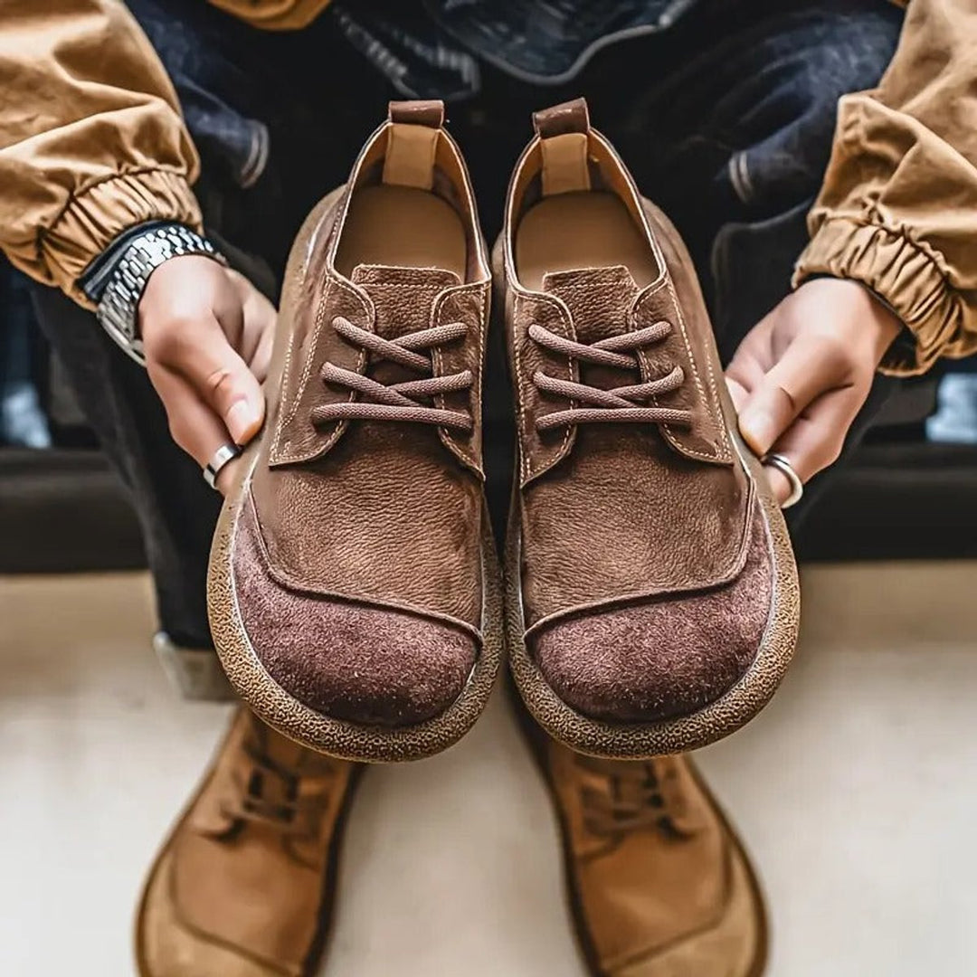 Men's Orthopedic Lace-Up Cushioned Casual Oxford Shoes